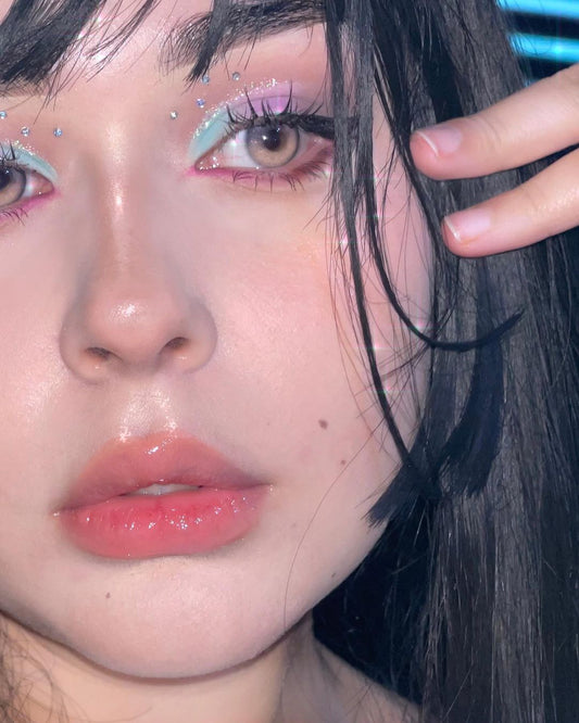 PURPLE CONTACT LENSES (TWO PIECES) KF82771