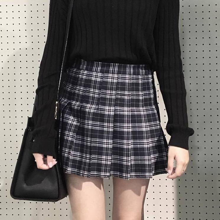 Navy Tennis Skirt KF40040