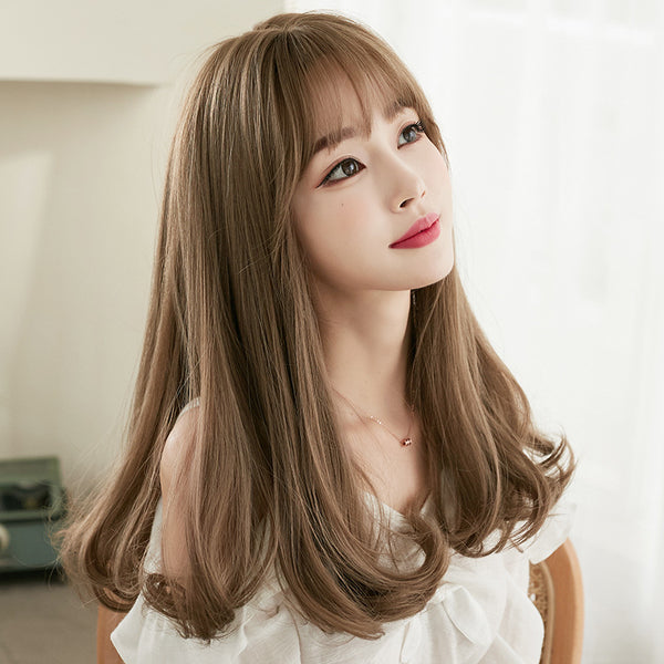 Bangs curly long curly hair wig  KF8207