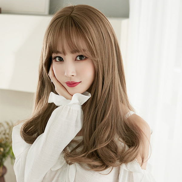 Bangs curly long curly hair wig  KF8207