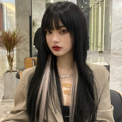Harajuku fashion mixed color long wig KF81564
