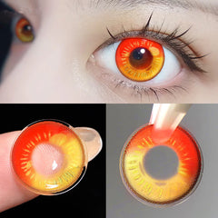 cosplay red-brown contact lenses (TWO PIECES) KF83263