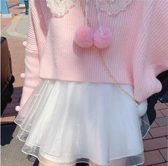 White all-match skirt   KF24103