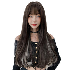 Cute long straight wig KF90118