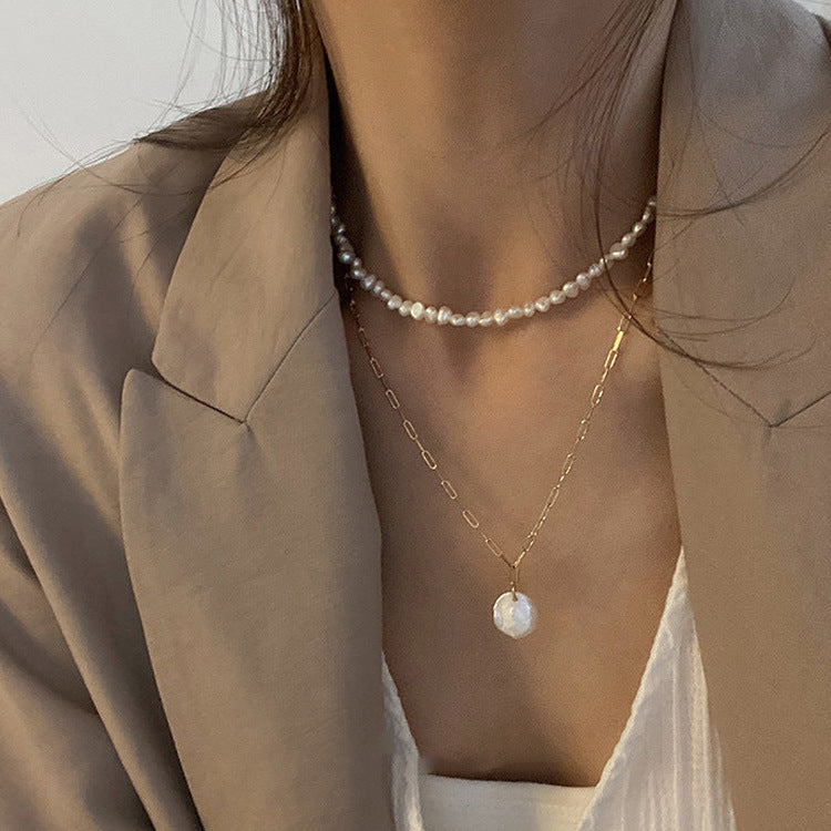 Vintage pearl necklace (three pieces) KF82070