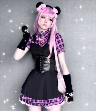 Harajuku Check Dress KF82090