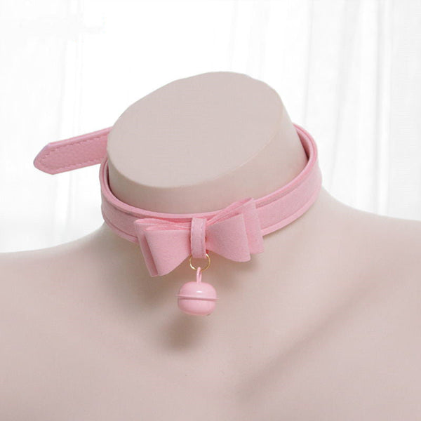 CUTE LEATHER COLLAR   KF83562