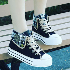 High-top casual canvas shoes KF2298