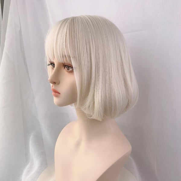 Fashion daily light gold short wig KF81570