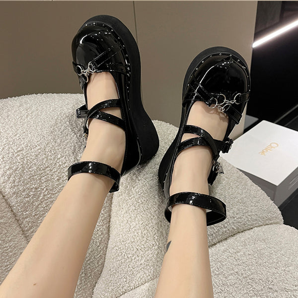 punk platform shoes  KF83271