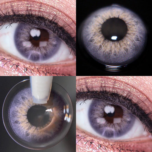 Purple contact lenses (two pieces)  KF83227