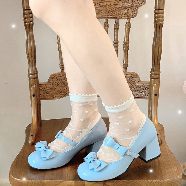 Lolita bow heels   KF90043