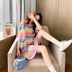 Rainbow Striped T-Shirt KF90714