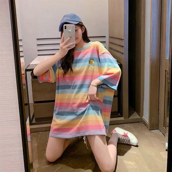 Rainbow Striped T-Shirt KF90714