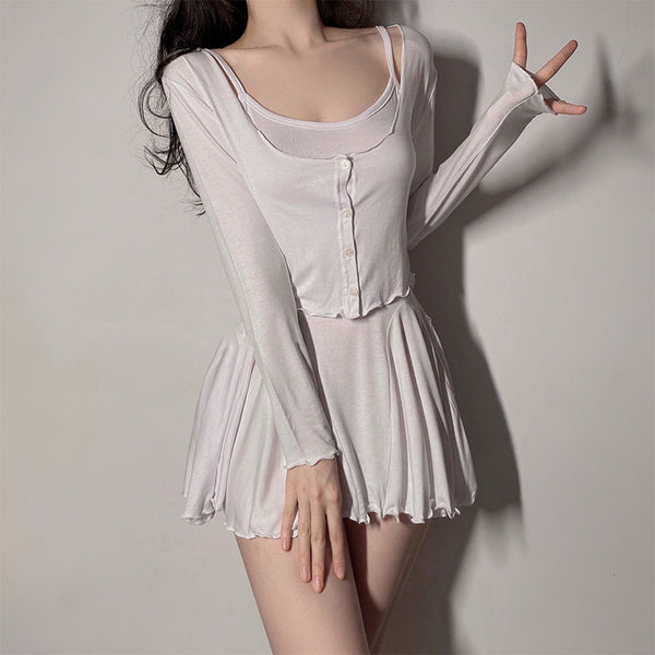 Grey Sling Dress KF82869