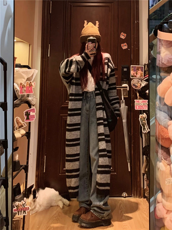 vintage long sweater  KF83026