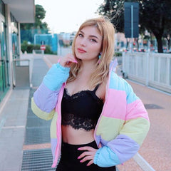 "MACARON" Thick  JACKET  KF24038