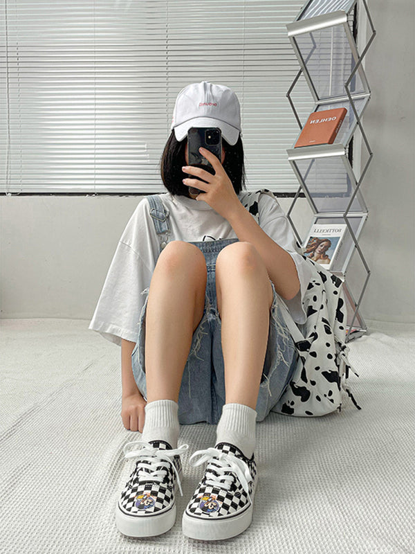 ULZZANG hand-painted canvas shoes  KF82633