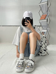 ULZZANG hand-painted canvas shoes  KF82633