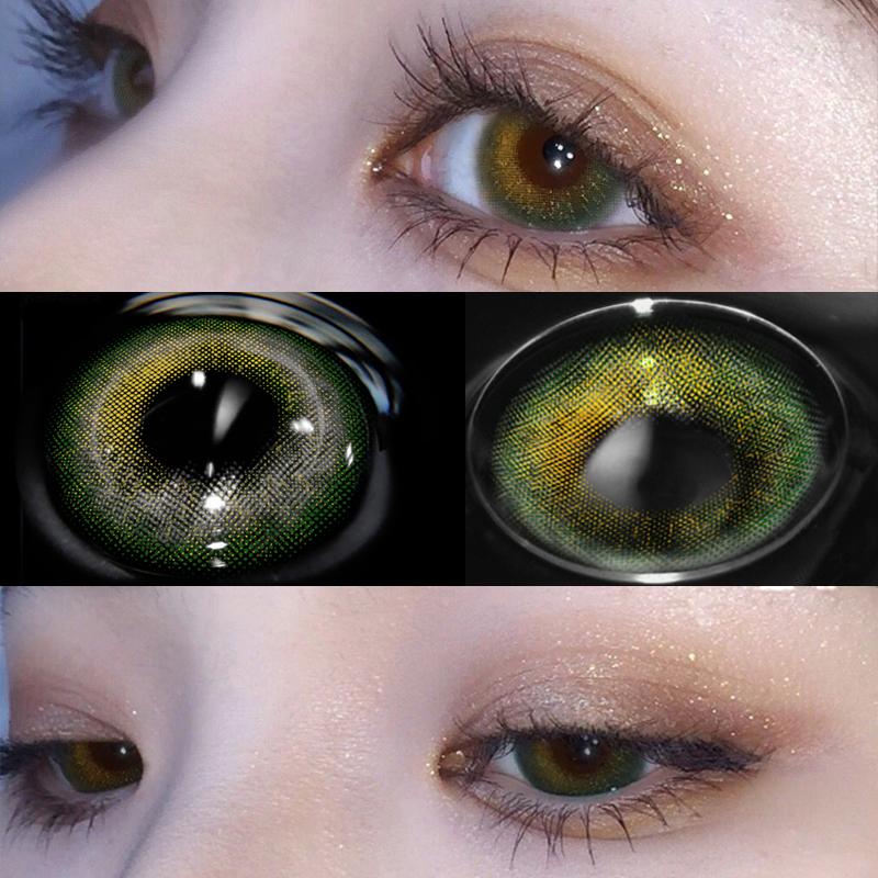 STARRY GREEN CONTACT LENS (TWO PIECES) KF23200