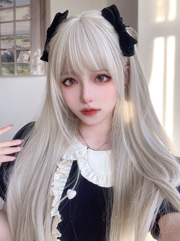 unzzy gray white wig KF50036