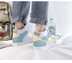 High top macaron sneakers  KF81038