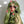 Green big wave wig KF90447