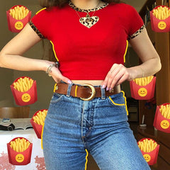 Vintage red t-shirt KF90511
