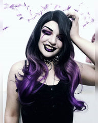 Purple gradient wig KF90172