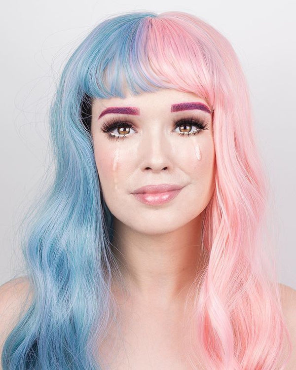 Blue powder Harajuku wig KF25001