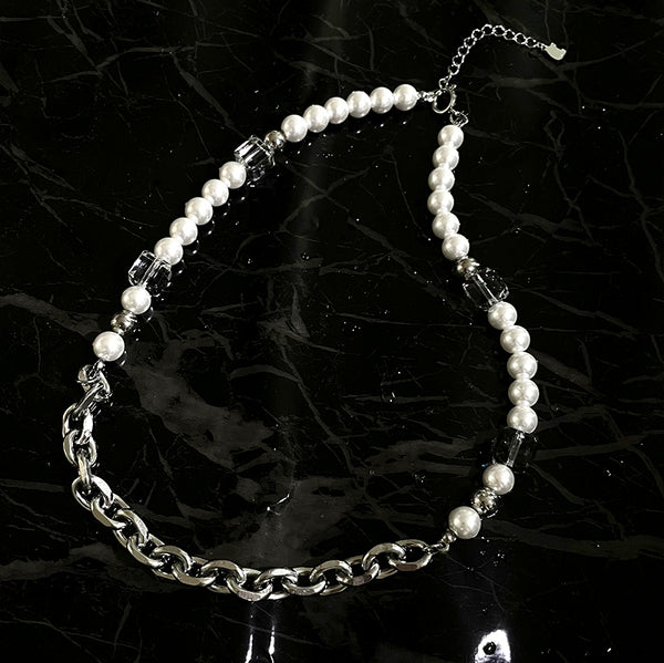 crystal pearl necklace  KF83041