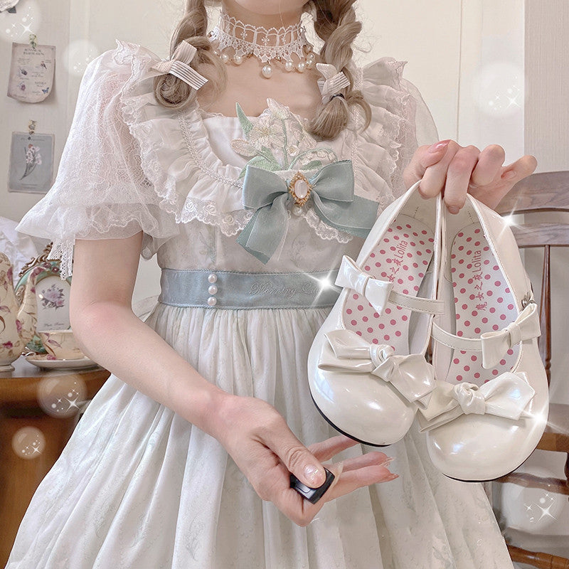 Lolita bow heels   KF90043