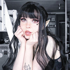 Harajuku long roll wig KF90119