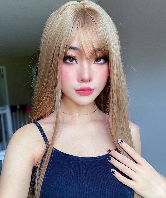 Blond wig KF81025