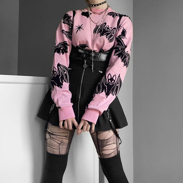 punk long sleeve sweater  KF90711