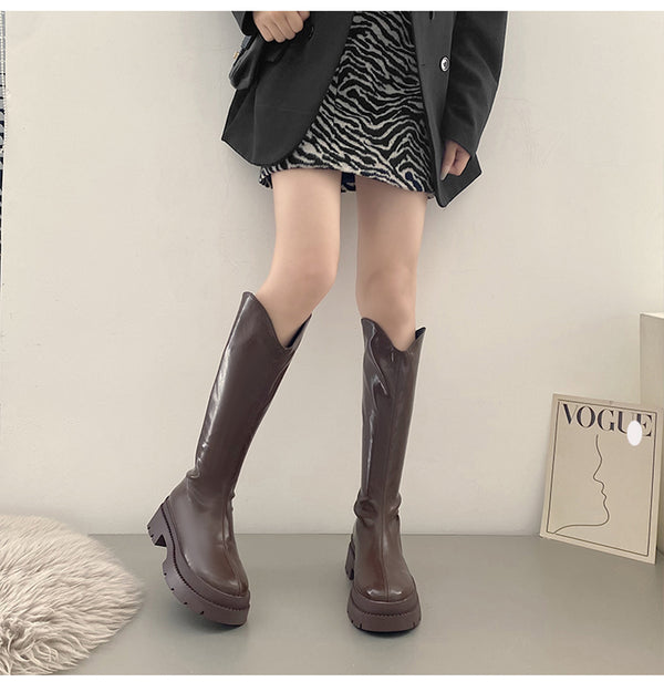 vintage long boots  KF83095