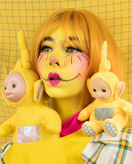 yellow harajuku wig  KF8403