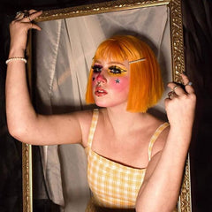 yellow harajuku wig  KF8403