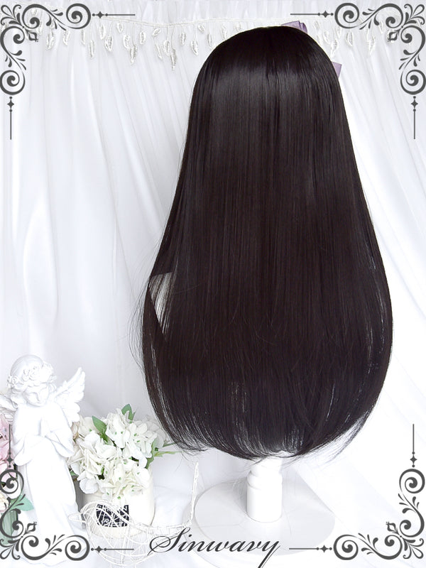 BLACK AND PURPLE LOLITA WIG  KF83510