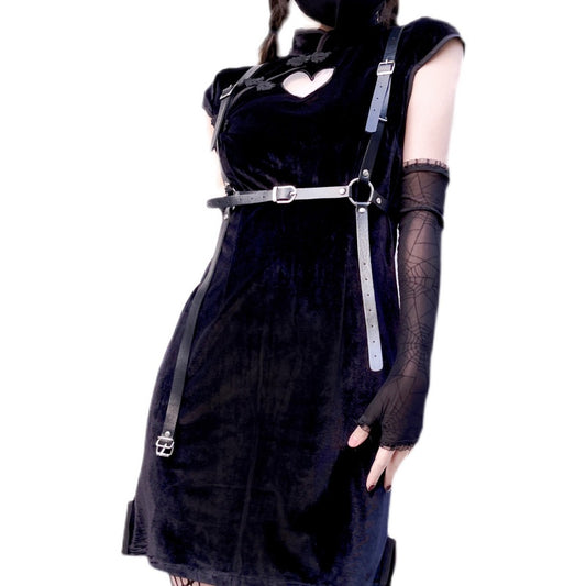 Punk Heart Cutout Dress   KF83063