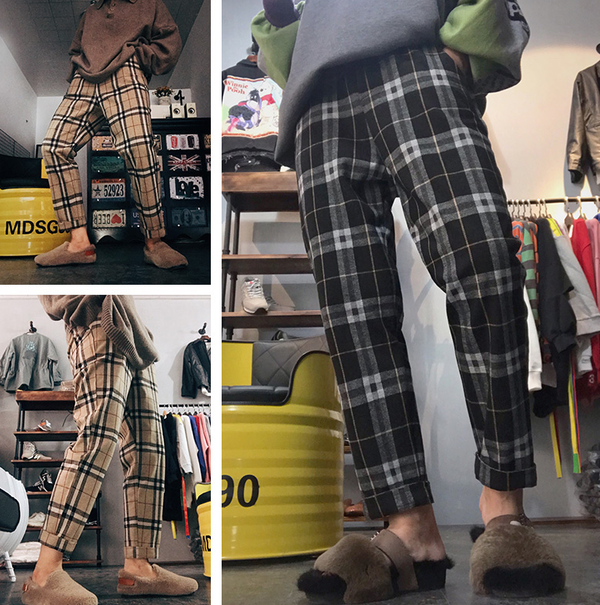 Harajuku Plaid pants  KF81114