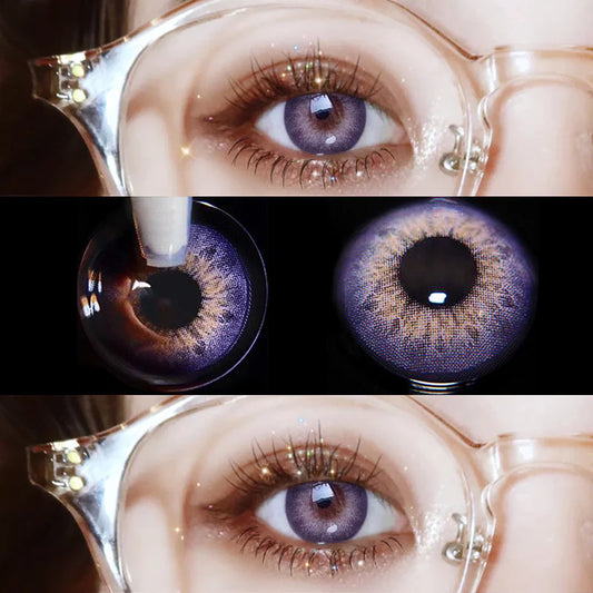 Purple contact lenses (two pieces)  KF83227