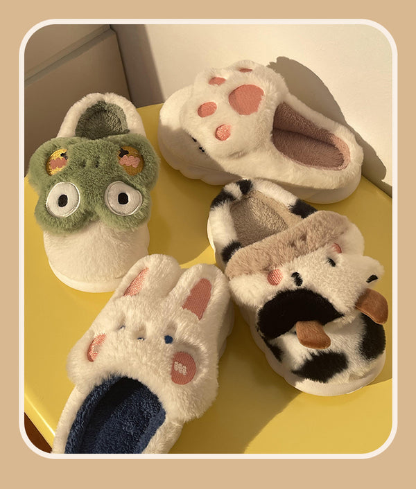 cute cotton slippers  KF83028