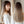 Three-color long straight gradient wig  KF82518