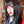 Black long straight wig KF9459