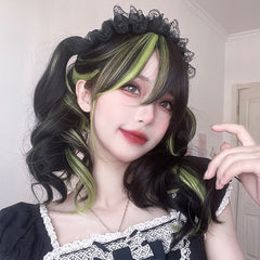 Harajuku gradient long curly wig KF82838
