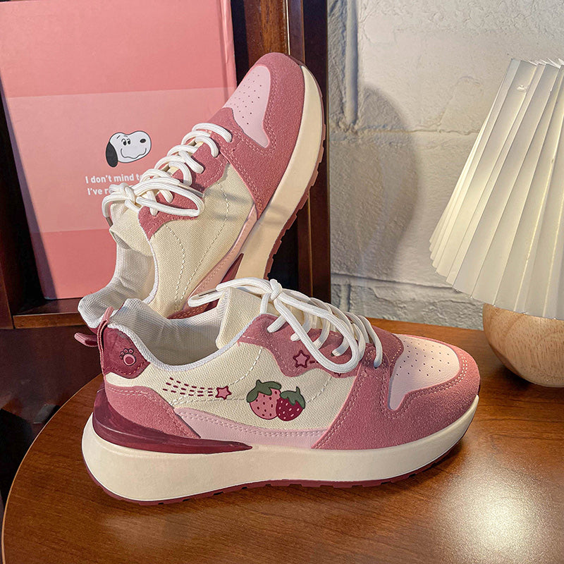 Ulzzang Strawberry Sneakers  KF82631