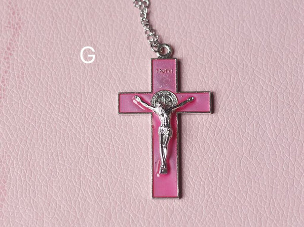 VINTAGE CROSS NECKLACE  KF83453