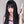 Black long straight wig KF81944