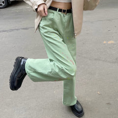 Vintage green pants KF82082
